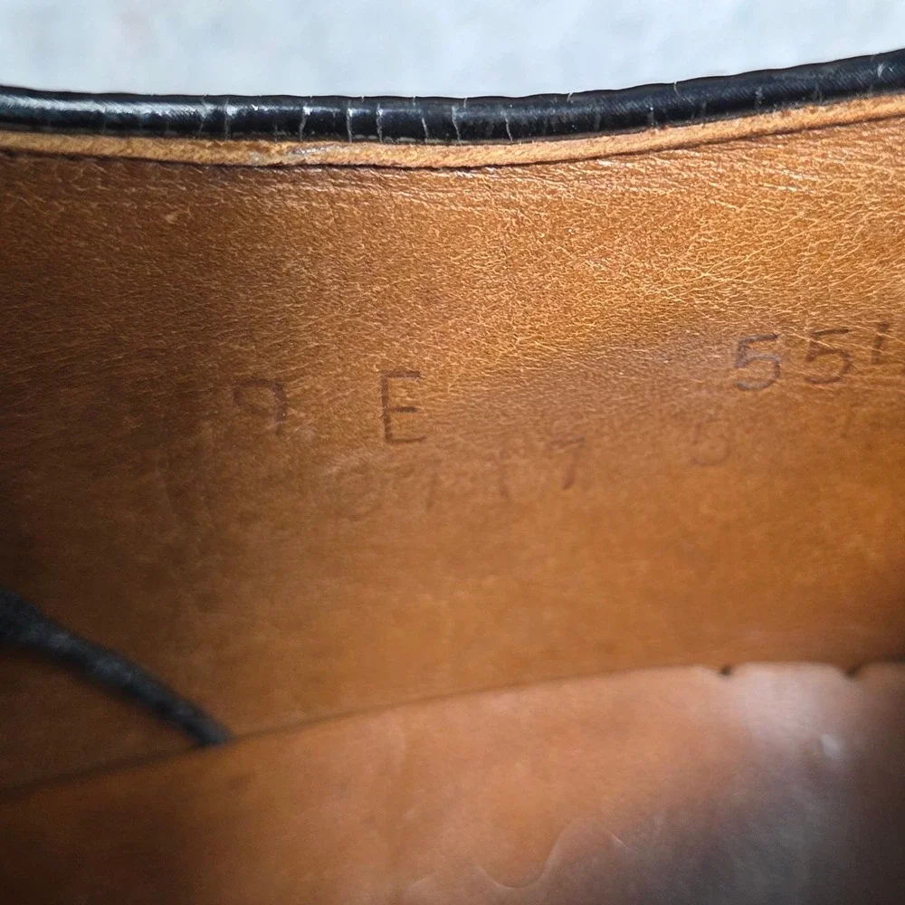 VTG Nettleton Corfam Cat Paw Brown Leather Wingtip Brogue Oxford Dress Shoes 9 E